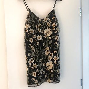Floral embroidered dress